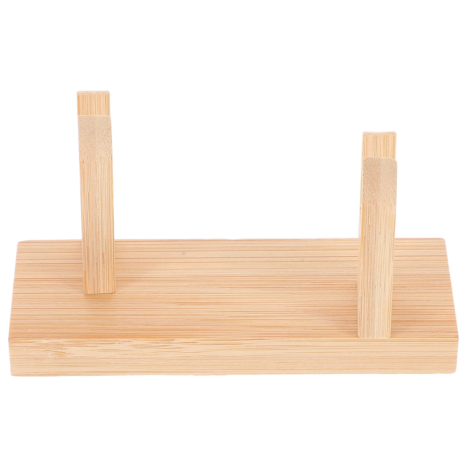 Bamboo Folding Fan Stand 2 Piece Handheld Fan Display Holder for Home Office Table Decor