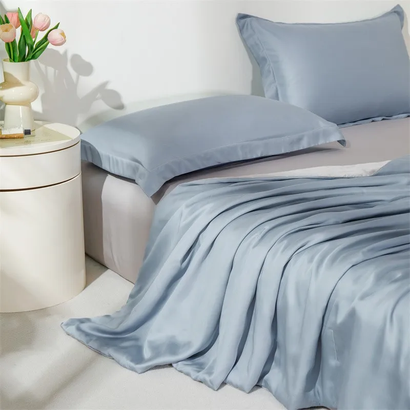 

Eucalyptus Lyocell with Cotton filling Reversible Cool Soft to The Touch, Duvet for Hot Sleepers with flat sheet 2 pillowcases