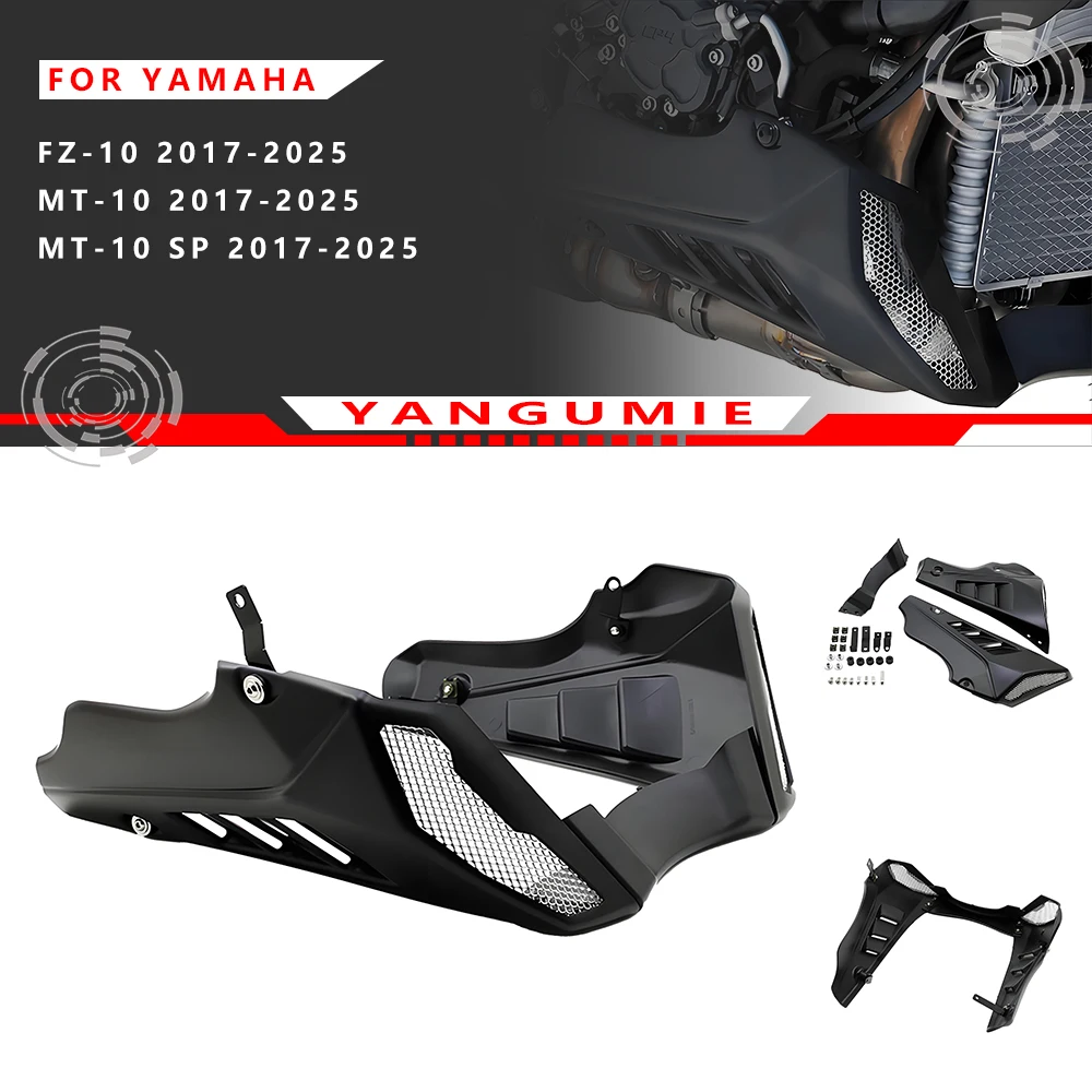 High-quality plastic with aluminum motorcycle chassis engine fairing and diffuser compatible with Yamaha MT-10/SP FZ-10 17-25