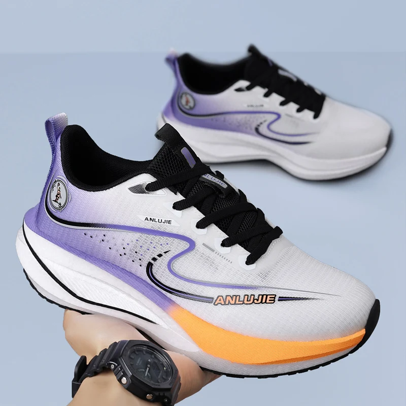 

Professional Men Hiking Shoes Thick Shockproof Sole Breathable Mesh Strong Traction for Mountain Trips and Exploration