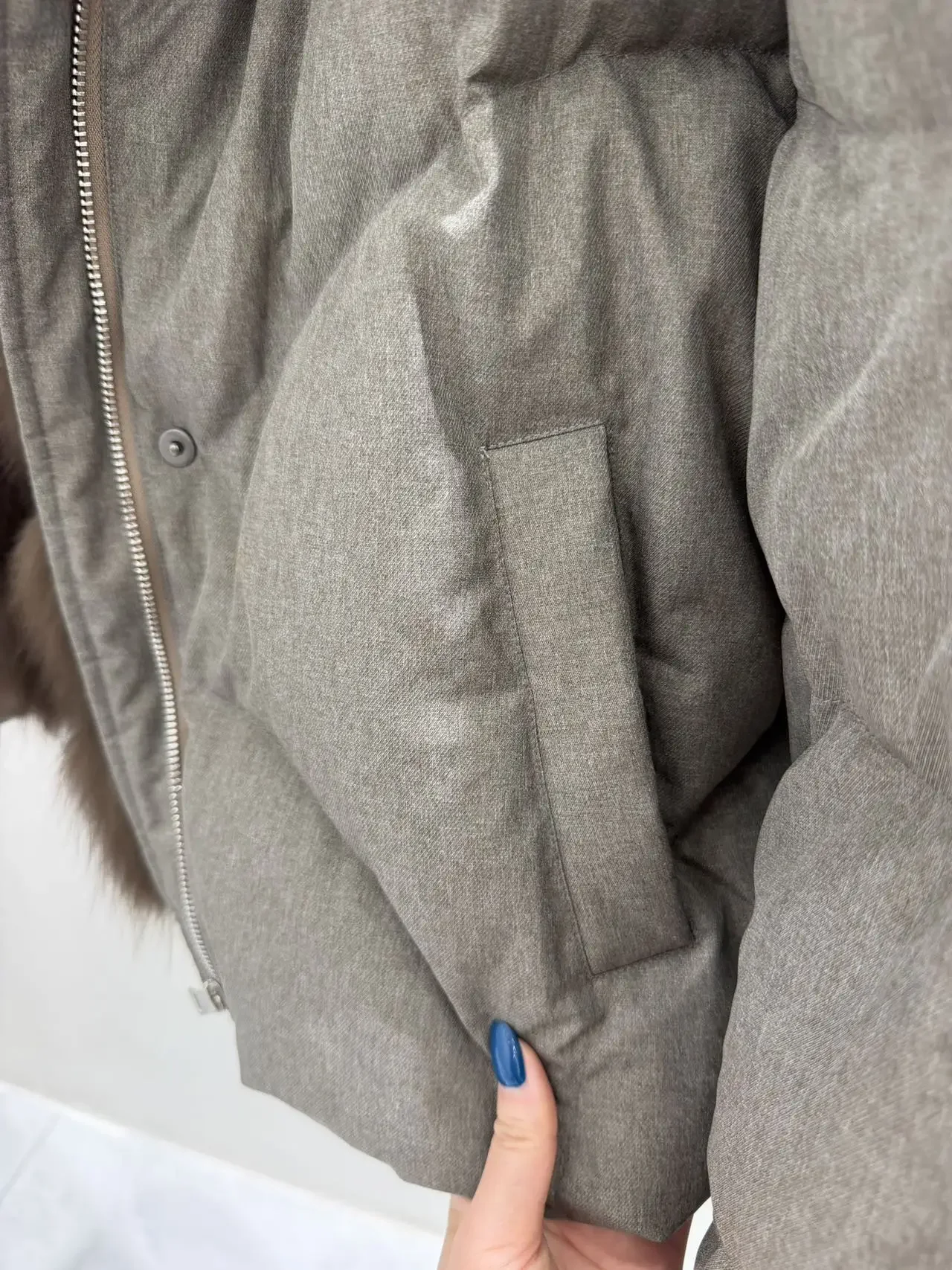 OFTBUY Solid Color Warm Outerwear Women White Duck Down Parka with Real Fox Fur Collar Loose Fit Windproof Winter Puffer Coat