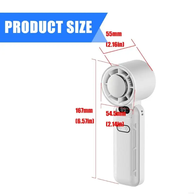 التبريد الجليدي مروحة محمولة 3600mah محمولة قابلة للشحن للسفر في الهواء الطلق