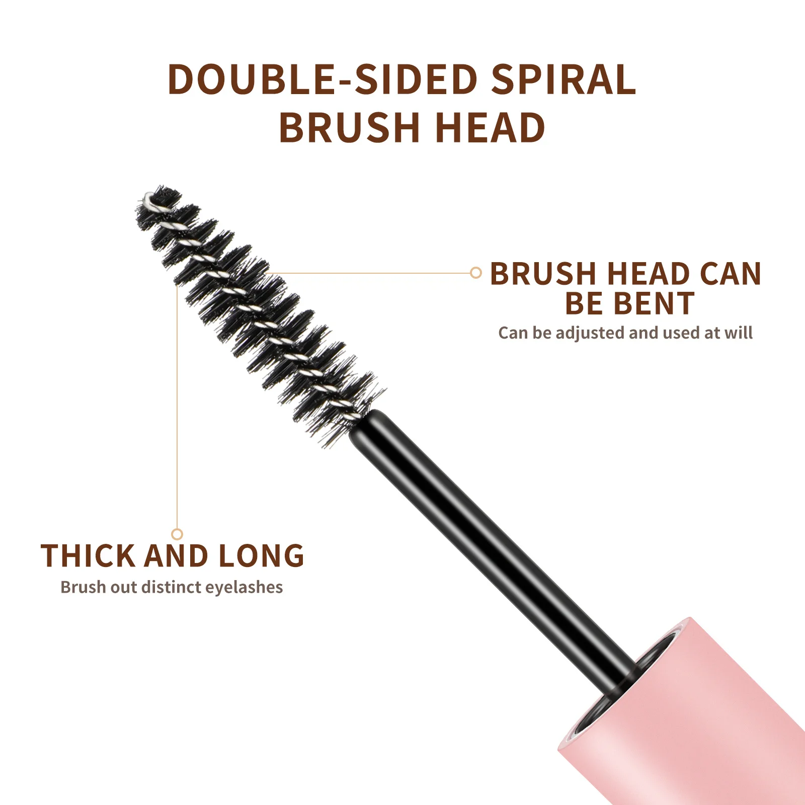 หลอดเปล่า 10 ชิ้นสำหรับทำมาสคาร่า ลิปกลอส DIY พร้อมแปรงพกพาสะดวก ภาชนะพลาสติกกันรั่ว อุปกรณ์แต่งหน้า