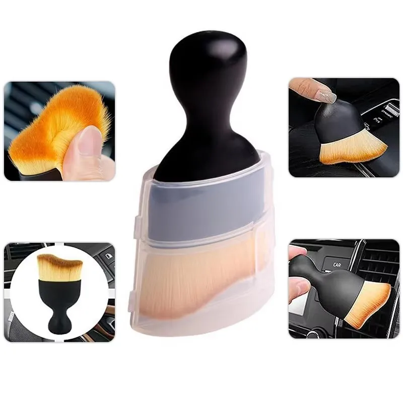 1-15pcs Car Air Conditioning Cleaning Brush, Car Air Outlet Gap Dust Removal Brush, Car Interior Cleaning Brush Accessories