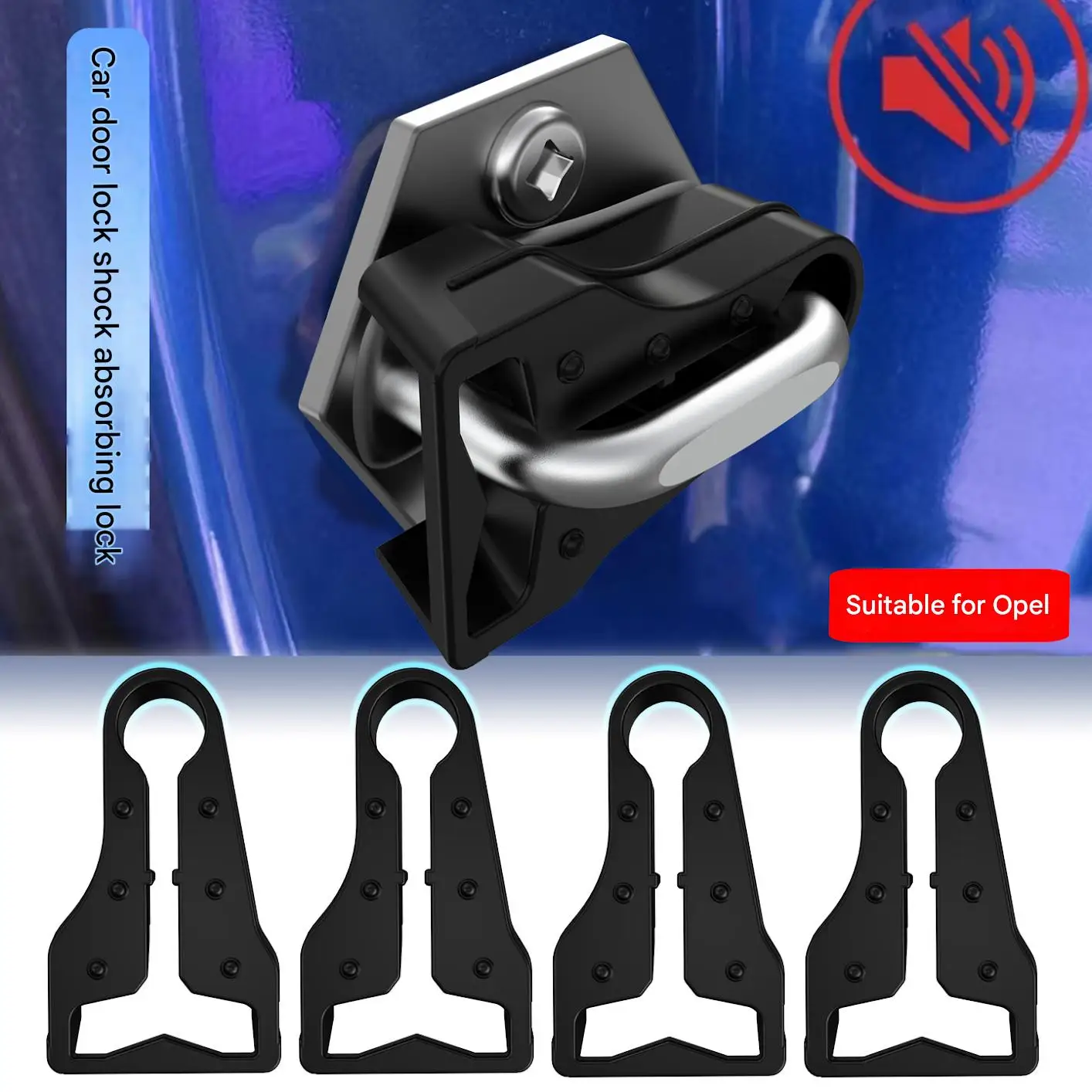 4 Pcs Sound Insulating Door Lock Bumpers for GMC Yukon Fits Chevrolet Tahoe 2007–2014 Eliminates Squealing Noise Sealing Sound