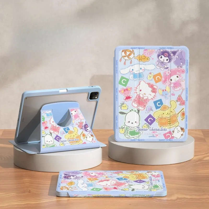 

Hello Kitty For iPad Case Funda ipad 9 10 11 A16 Air 3 4 5 M2 M3 10.9in 11in Protective case Pro 3 4 5 6 12.9in M4 Tablet Cover