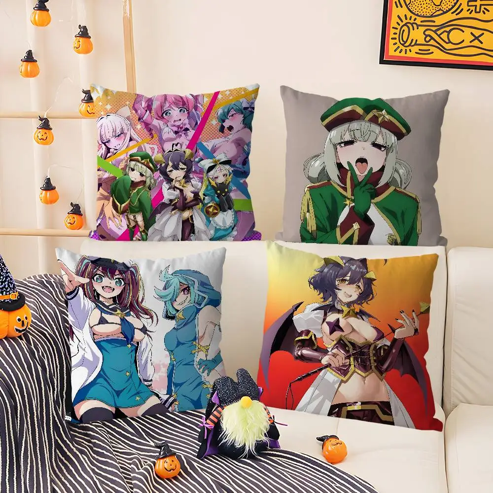 Anime M-Mahou Shoujo AkogareteS Federa per cuscino Morbido tessuto peluche Stampa fronte-retro Decorativo Casa Soggiorno Regalo Fodera per cuscino