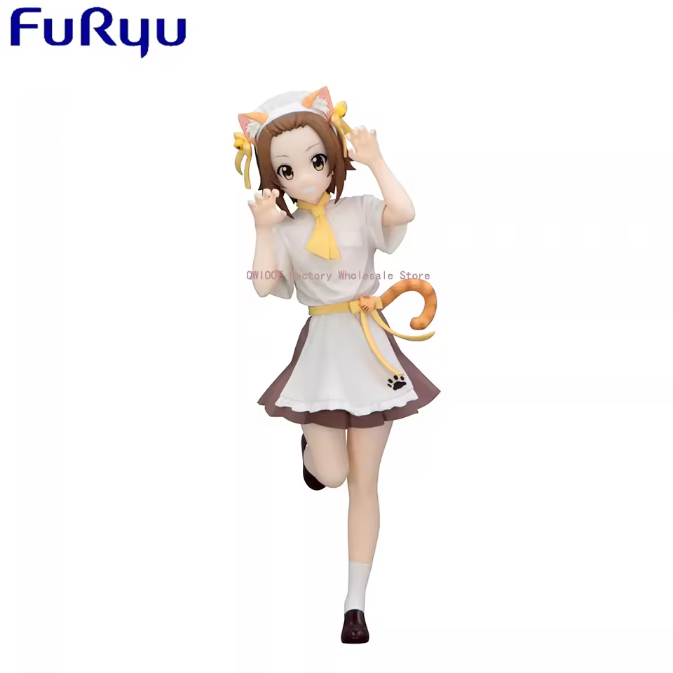 Original Genuine FuRyu Trio-Try-iT K-ON 21cm Tainaka Ritsu Action Figure Figurine Collection Model Doll Gift For Boy QWIOOE