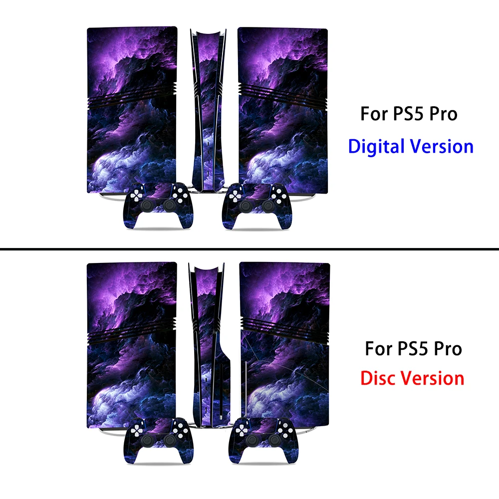 For Sony PS5 Pro Console Skin Sticker Disc/Digital Version Decal Protective Film Anti-Scratch For PlayStation 5 Pro Sticker