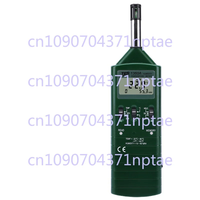 TES-1360A Digital Thermohygrometer Industrial High Precision Handheld Dew Point Meter