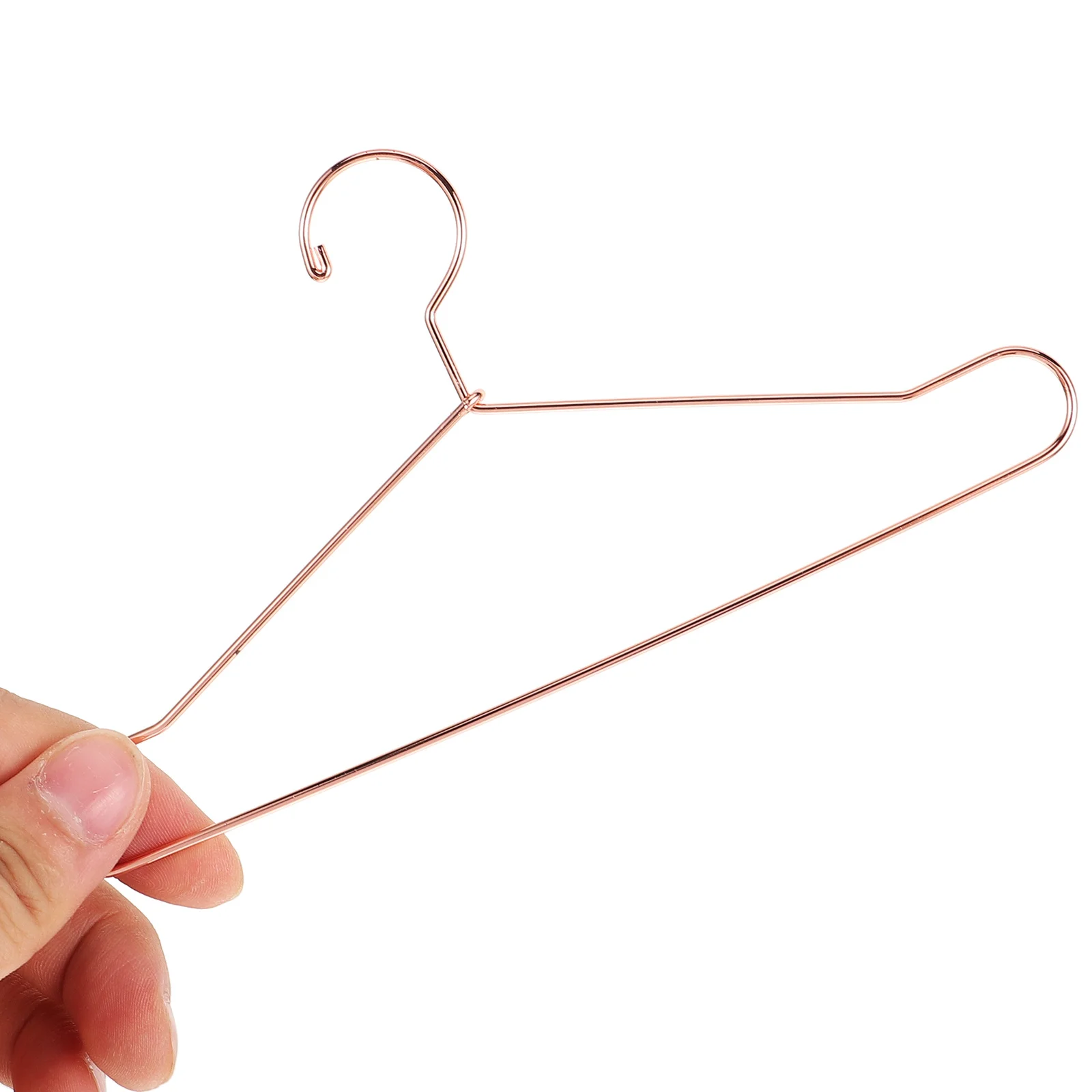 10 pçs mini cabides de roupas para requintado metal pequenos cabides organizador armazenamento estilo retro pendurado rack casa decorativa