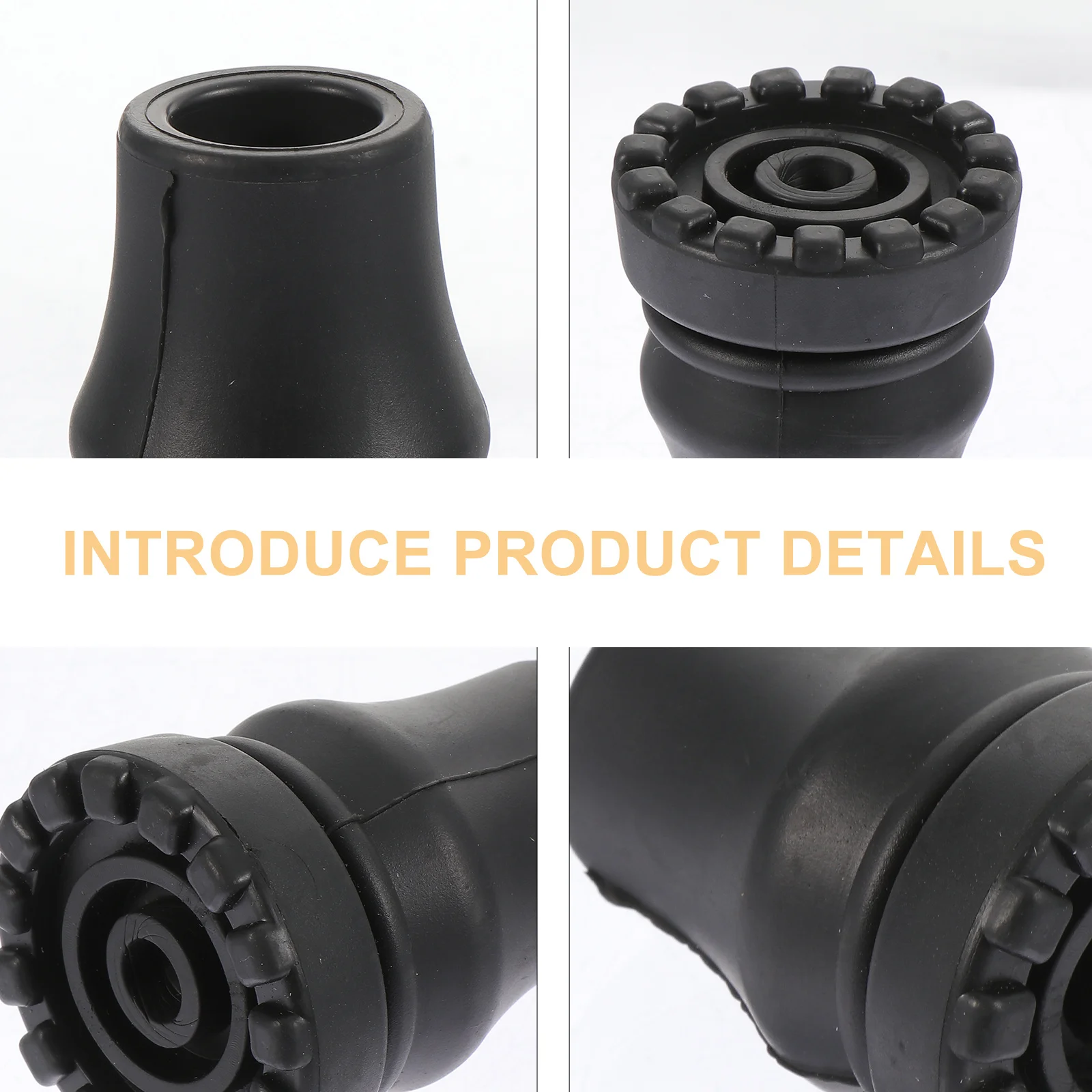 

Trekking Pole Tip Protectors Walking Stick Hiking Foot Anti Skid Shoe Covers Anti-skid Crutch Pad Tips Replacement Pads