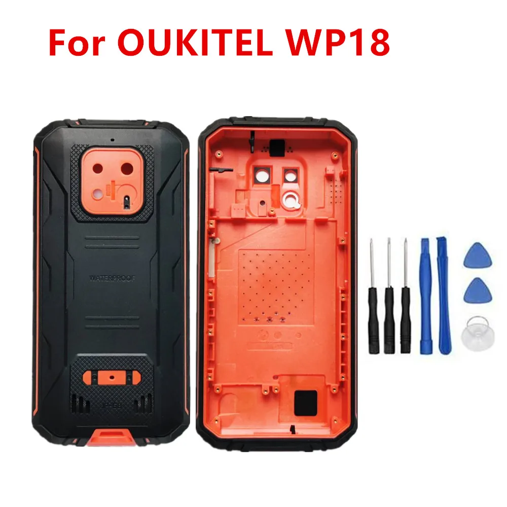 Nowy oryginalny dla OUKITEL WP18 5.93 cal ochronna tylna pokrywa baterii obudowy Case trwała mobilna rama dla Oukitel WP18