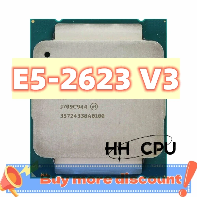 Xeon CPU E5-2623V3 SR208 3.00GHz 4-Cores 10M LGA2011-3 E5-2623 V3 processor E5 2623V3 E5 2623 V3