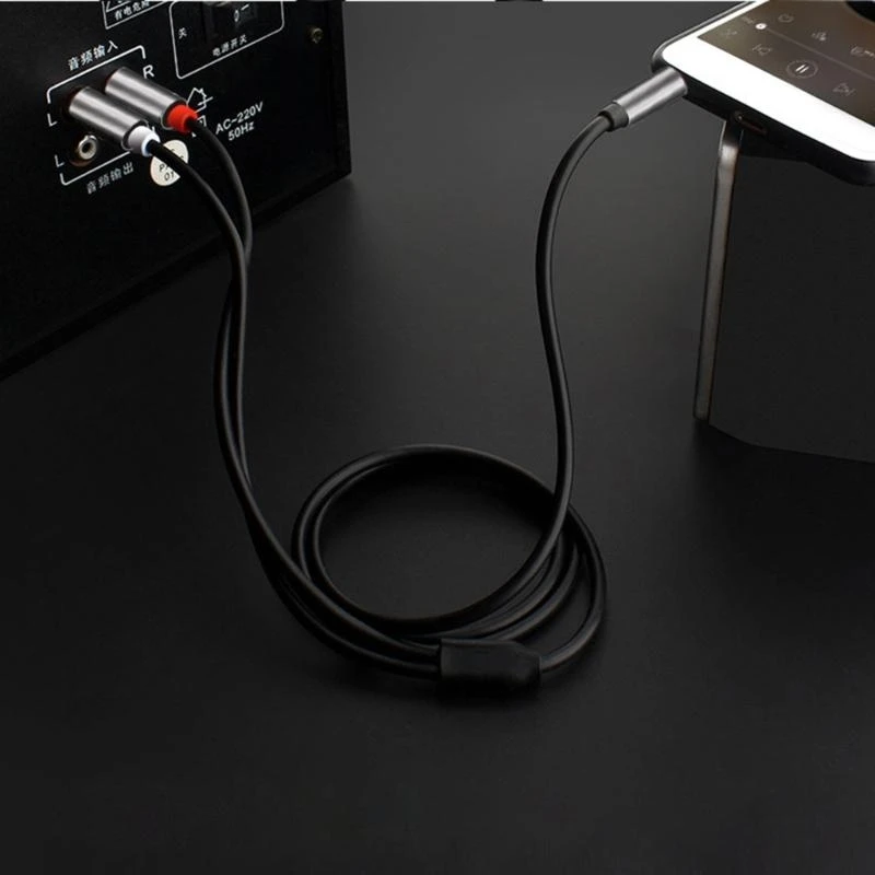 

Стерео вспомогательный шнур от 3,5 мм до 2RCA Кабель сплиттера для подключения цифровых устройств к домашнему оборудованию