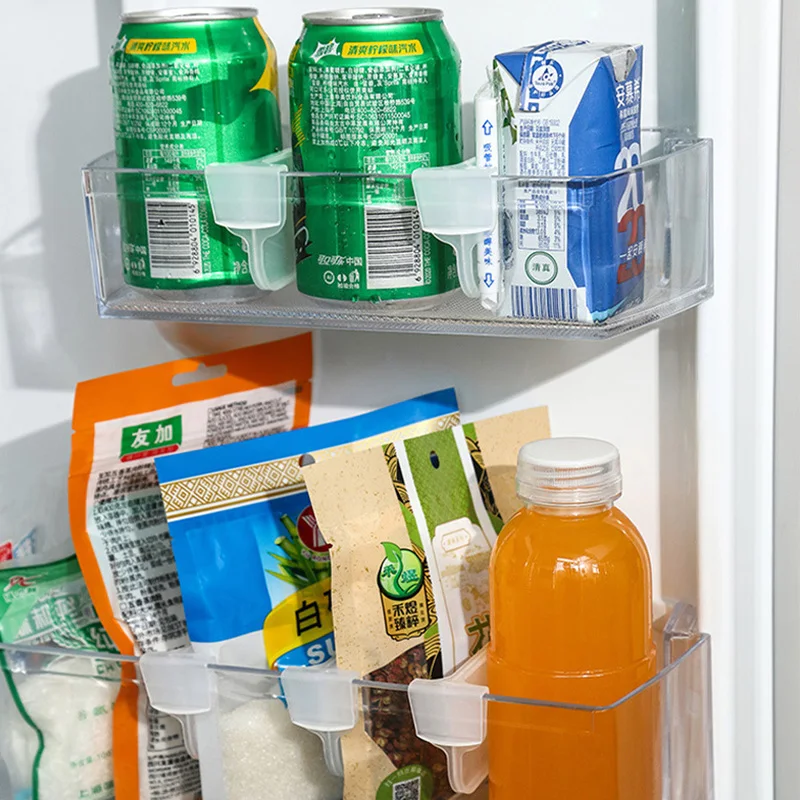 5PCS Refrigerator Dividers Adjustable Snap-on Separator Fridge Space Allocators Refrigerators Partition Bottle Can Storage Rack