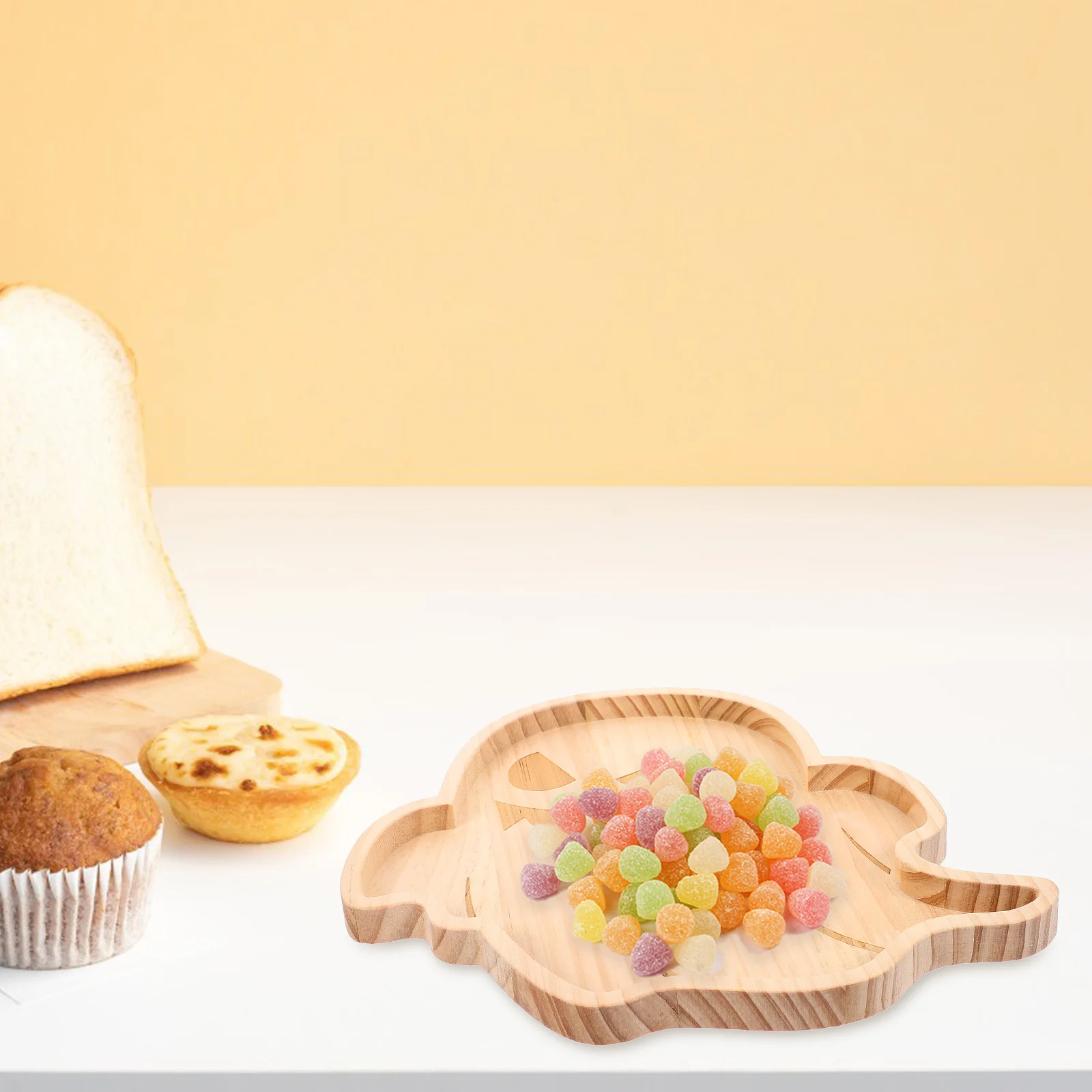 

Stylish Ghost Wood Tray Halloween Wooden Serving Plate for Elegantly Displaying Desserts and Party Treats Decorative Tray