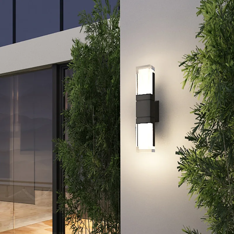 Outdoor IP65 waterproof lamp, garden villa gate, living room corridor, acrylic waterproof wall lamp,AC85-265V outdoor decoration