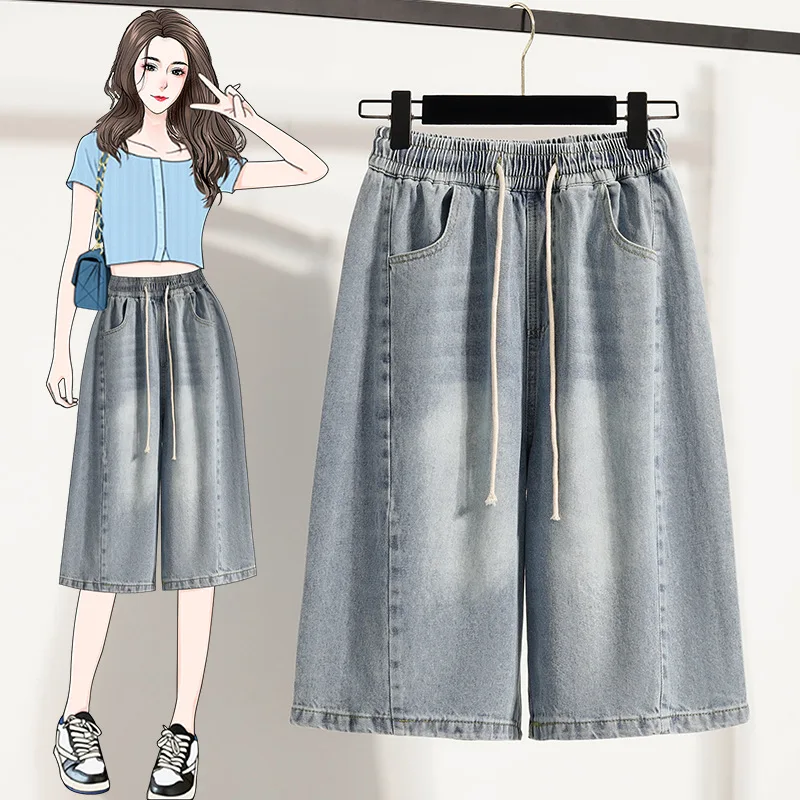 Women's Denim Shorts Jorts Pants Baggy High Blue Streetwear Hip Hop Korean Fashion  Y2k Oversize Summer Clothes Vintage Unisex