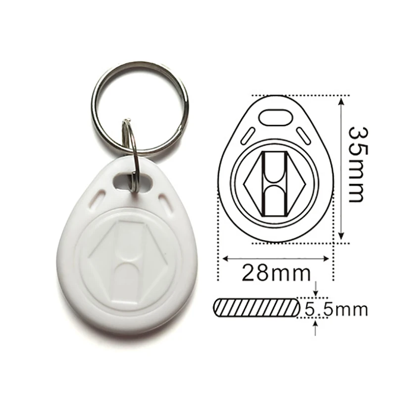 10Pcs/Lot 125Khz EM4305 T5577 Copy Rewritable Writable Duplicate RFID Tag Proximity ID Token Keyfobs Card