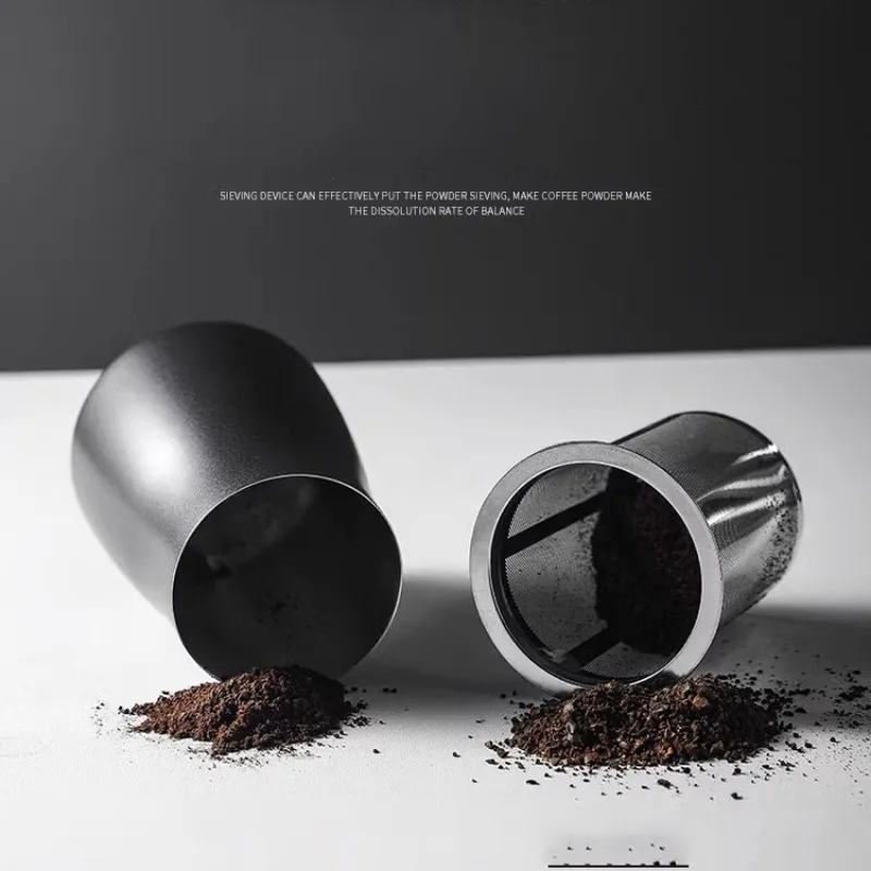 Stainless steel powder cup coffee sifter mini coffee powder filter smelling cup filter coffee accessories