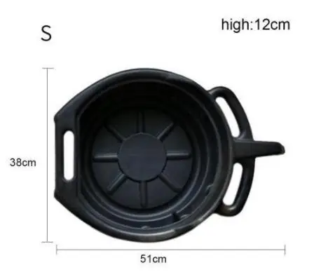 10L/15L Plastic Oil Drain Pan Wast Engine Oil Collector Tank Gearbox Oil Trip Tray for Repair Car Fuel Fluid Change Garage Tool