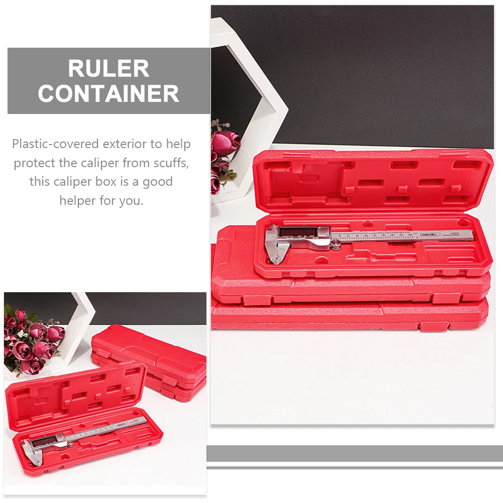 

Digital Caliper 0-150mm Red Plastic Case Portable Measuring Tool Box Tool Boxes Gauge Holder Measurement Container