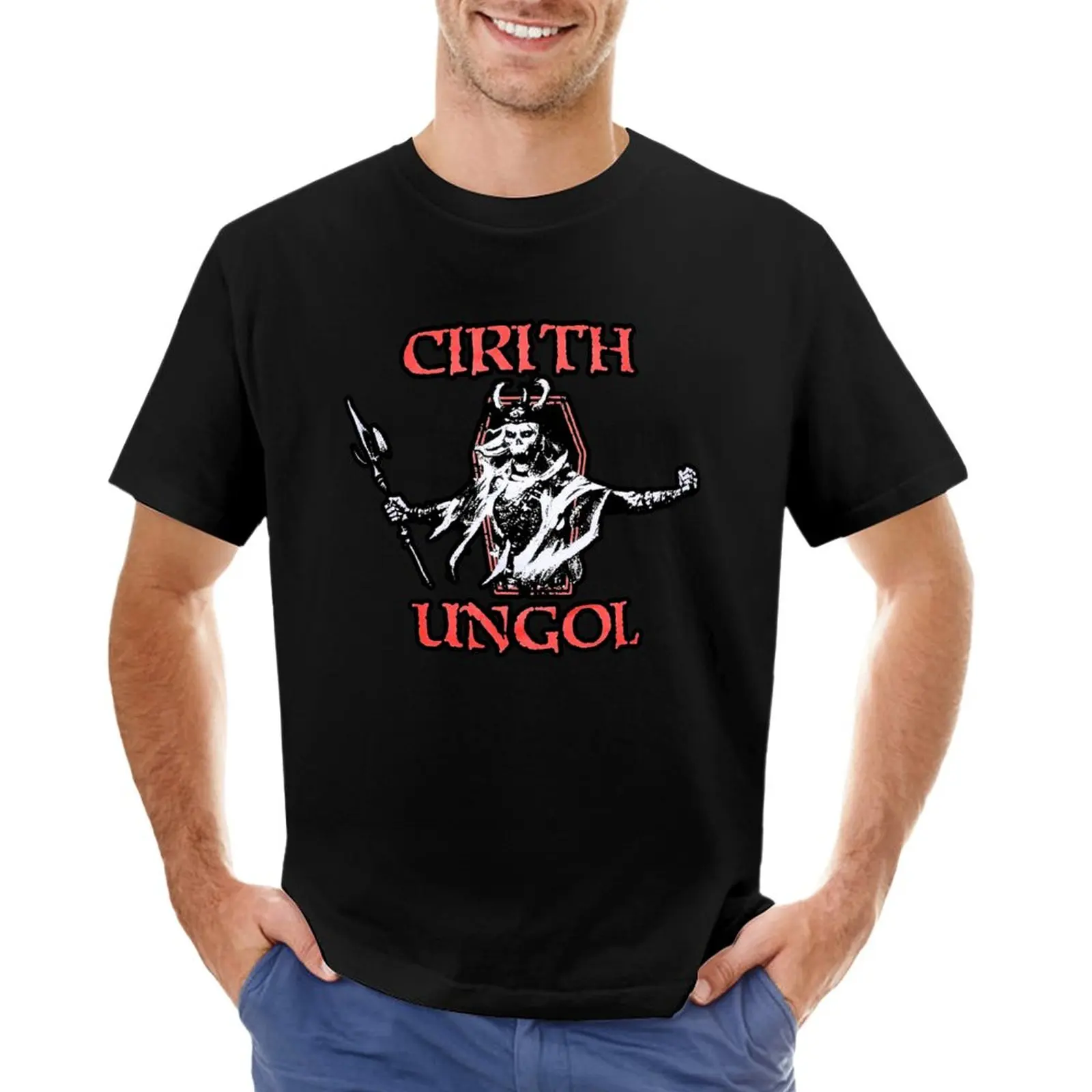 

Cirith Ungol футболка размера плюс Топы забавная футболка мужская одежда