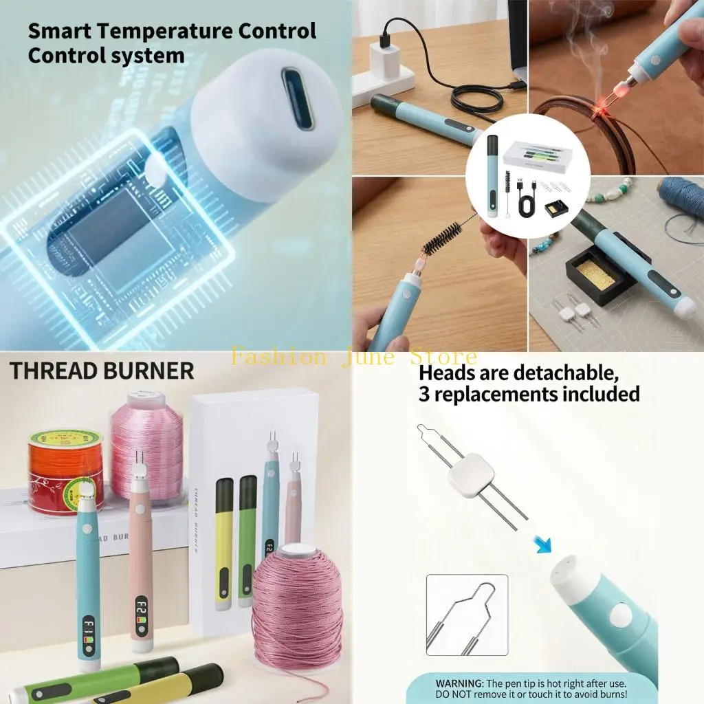 

N5KA Portable USB Powered Bead Iron With 8 Second Heat Up Rechargeable Crafting Tool For Handmade Jewelry And Crafting