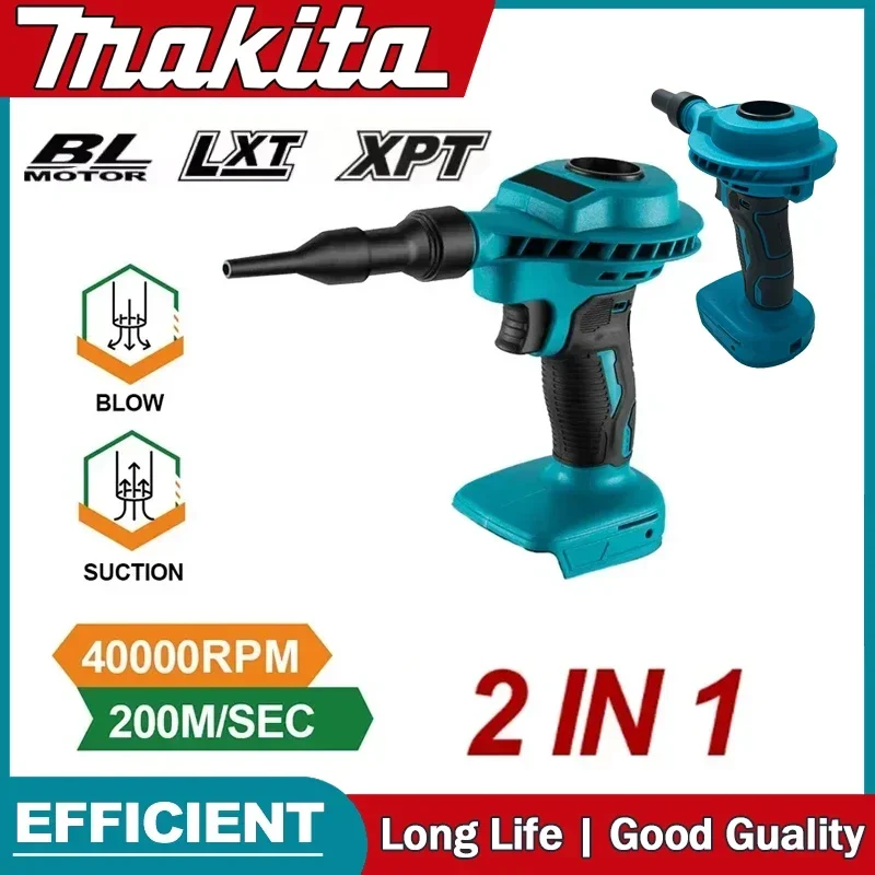 

Makita 18V Battery Air Dust Collector, High Efficiency Rechargeable Vacuum Cleaning Inflator, Computer Cleaning Electric Tool