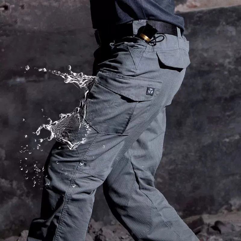 Consul Upgrades Spring And Autumn Elastic Tactical Pants Men's Outdoor Multi Pocket Work Pants Camouflage Hiking Pants