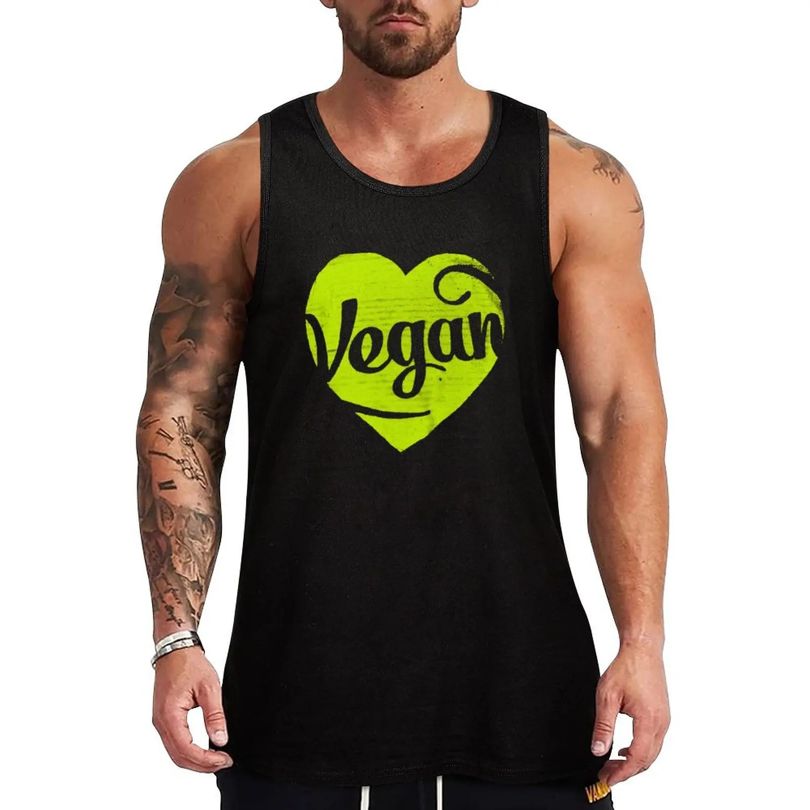 

Vegan Tank Top Men's fitness t-shirt Men's t-shirts singlets for men fitness