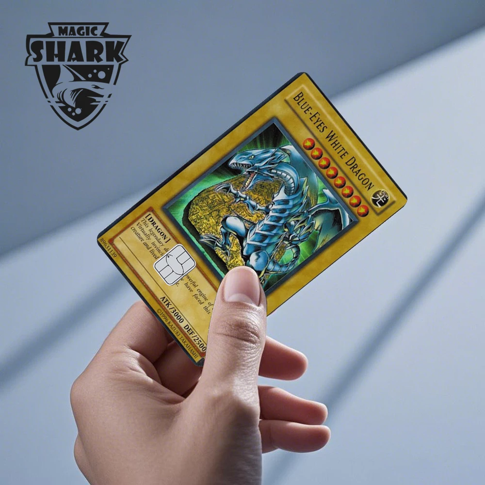 Magic Shark Fashin King Poker Money Game Controler Dragon 3M Matte Thin Sticker Film Skin für Debit Bank Credit Card
