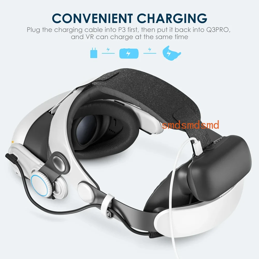Q3Pro Halo Elite 10000mAh battery head strap with adjustable facial+K3 Mirror Mist Removal Fan Compatible For Quest 3