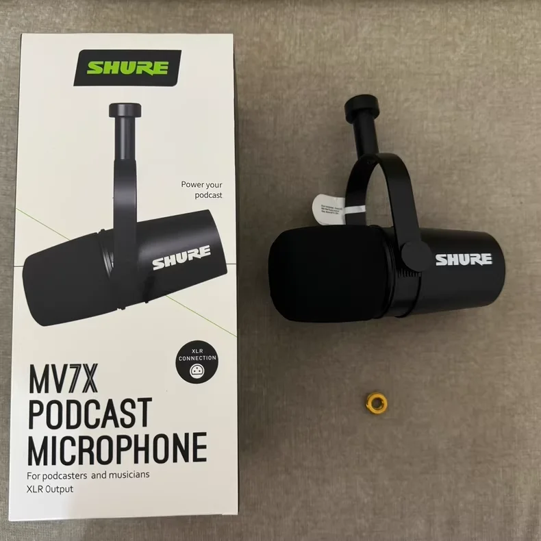 ميكروفون صوتي ديناميكي احترافي من Shure MV7X مع واجهة XLR لتسجيل البث المباشر Dubbing وبث الألعاب #6