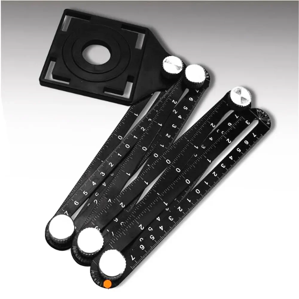 กระเบื้องเซรามิค Universal Hole Locator มัลติฟังก์ชั่นรูโลหะเครื่อง Universal เจาะกระจกไม้บรรทัดมุม