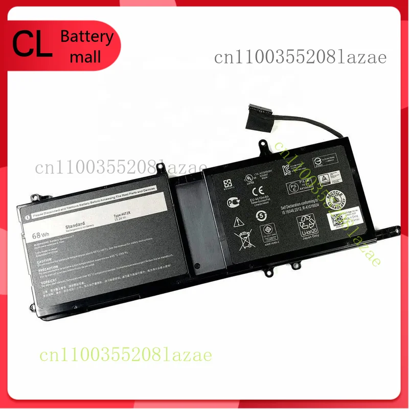 

Аккумулятор 44T2R 68 Втч для Dell Alienware 15 17 R3 R4 R5 HF25D 546FF 9NJM1 MG2YH, новый