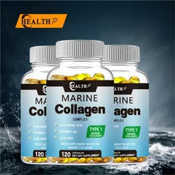 Hot Selling Male and Female Vitamin Collagen Type I, II, III, V Multiple Collagen Capsules - Grass Feed, Non GMO 120 capsules