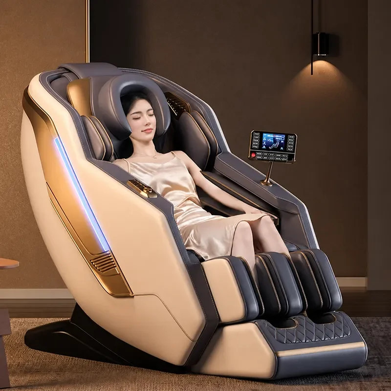 Household Full Body Automatic Massage Chair SL Dual Track Space Capsule Luxury AI Intelligent Voice Activated
