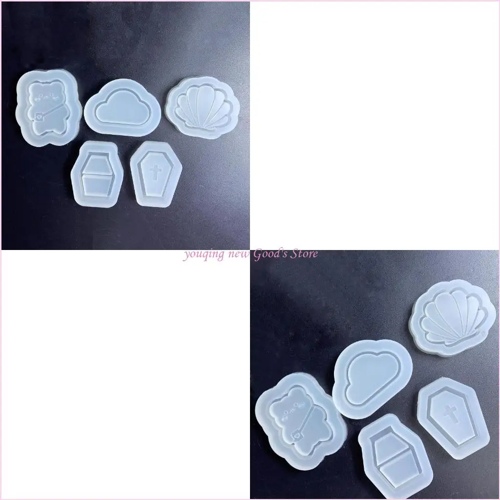 57QA Silicone Epoxy Mold DIY Keychain Crafting Mould for Valentine Gift