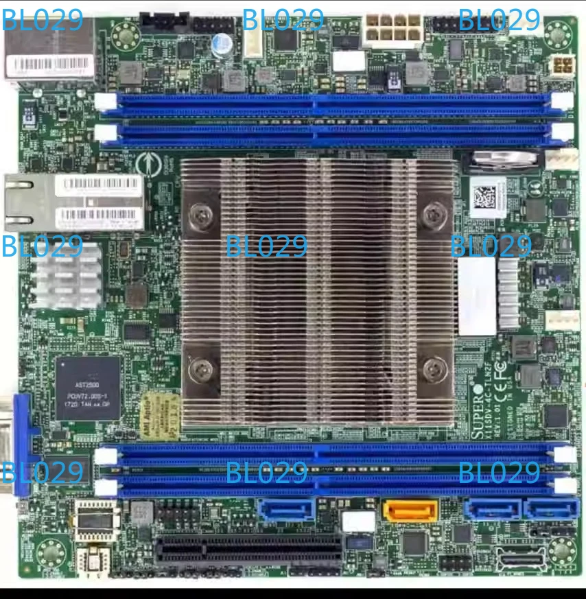 X11SDV-4C-TLN2F, D-2123IT quad-core NAS server motherboard, dual 10 Gigabit ports
