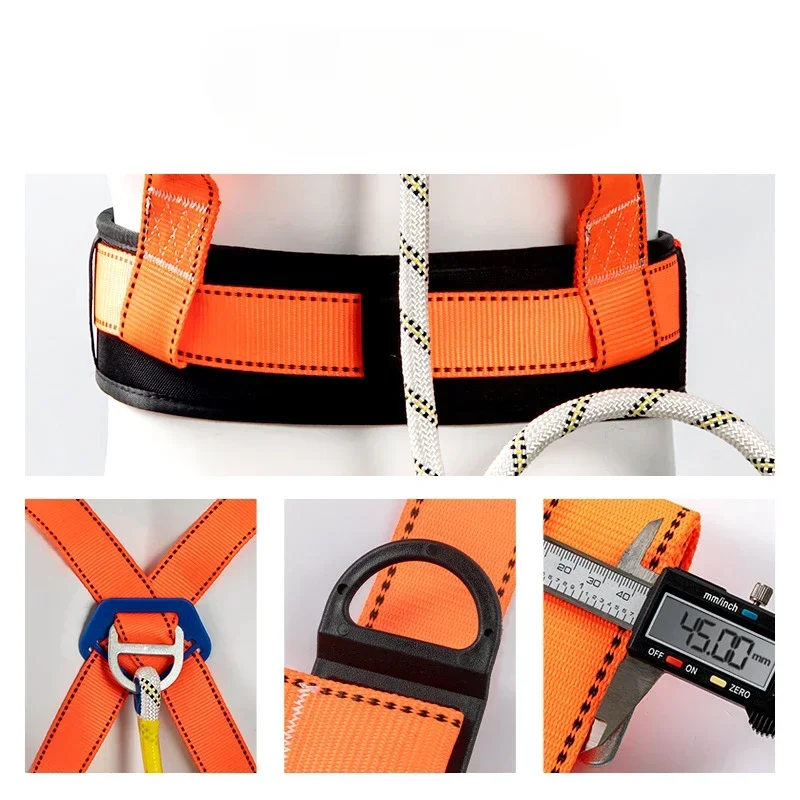 

Aerial Worker Outdoor Construction Protection Five-Point Safety Belt, Safety Electrician Belt, Rescue Survival Rope