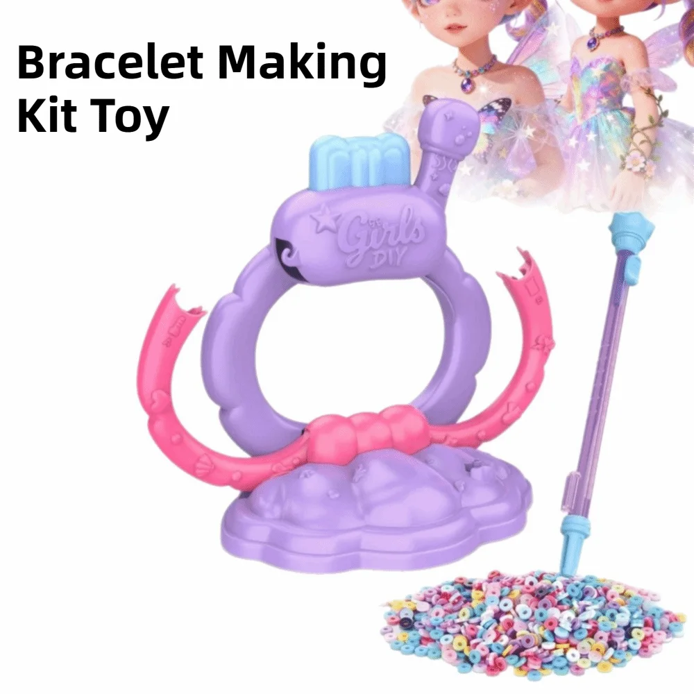 1Set Handmade Bracelet Making Kit DIY Funny DIY Bracelet Weaving Machine Colorful Beads Easy To Use Jewelry Making Machine
