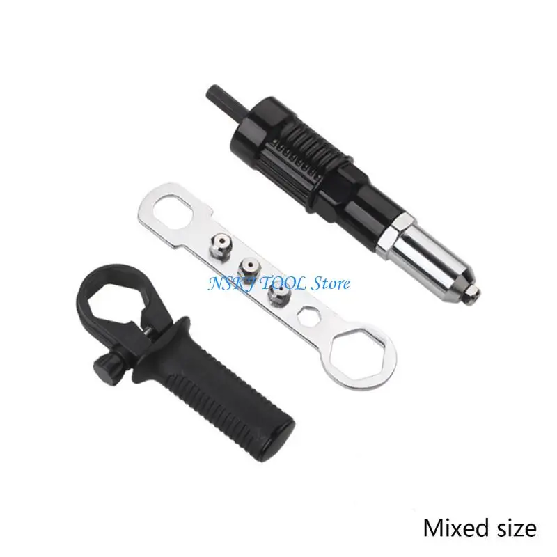 Adaptador pistolas remachadoras eléctricas L8RC, pistolas para remaches y tuercas, boquilla broca, remachado inalámbrico