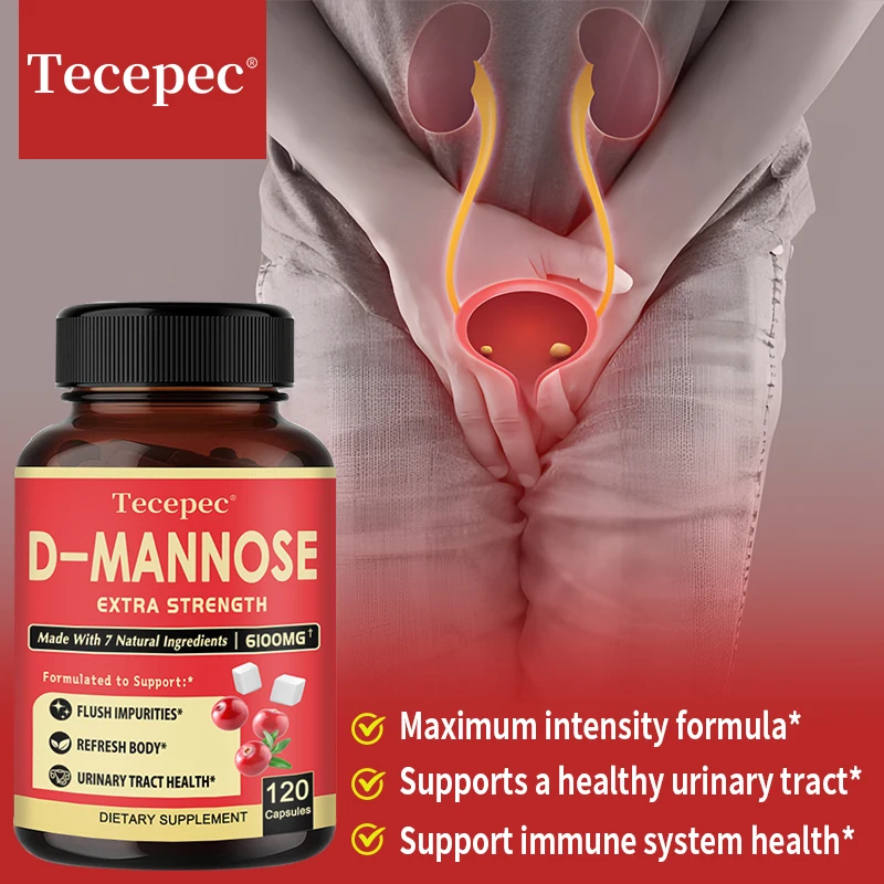 

Mannose Supplement Supports Urinary Tract Health, Cleans, Flushes and Protects The Urinary Tract, Non-GMO, Gluten-free