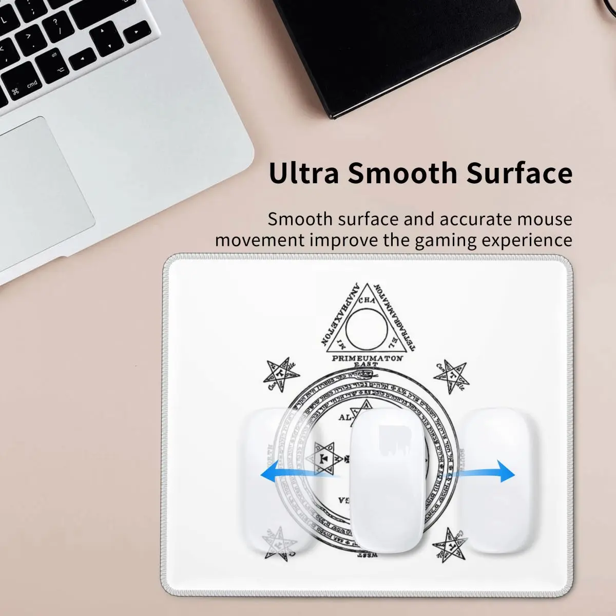 

Solomon Circle Goetia черный N белый коврик для мыши компьютерная клавиатура коврик для мыши геймерский коврик для ноутбука офисные настольные коврики