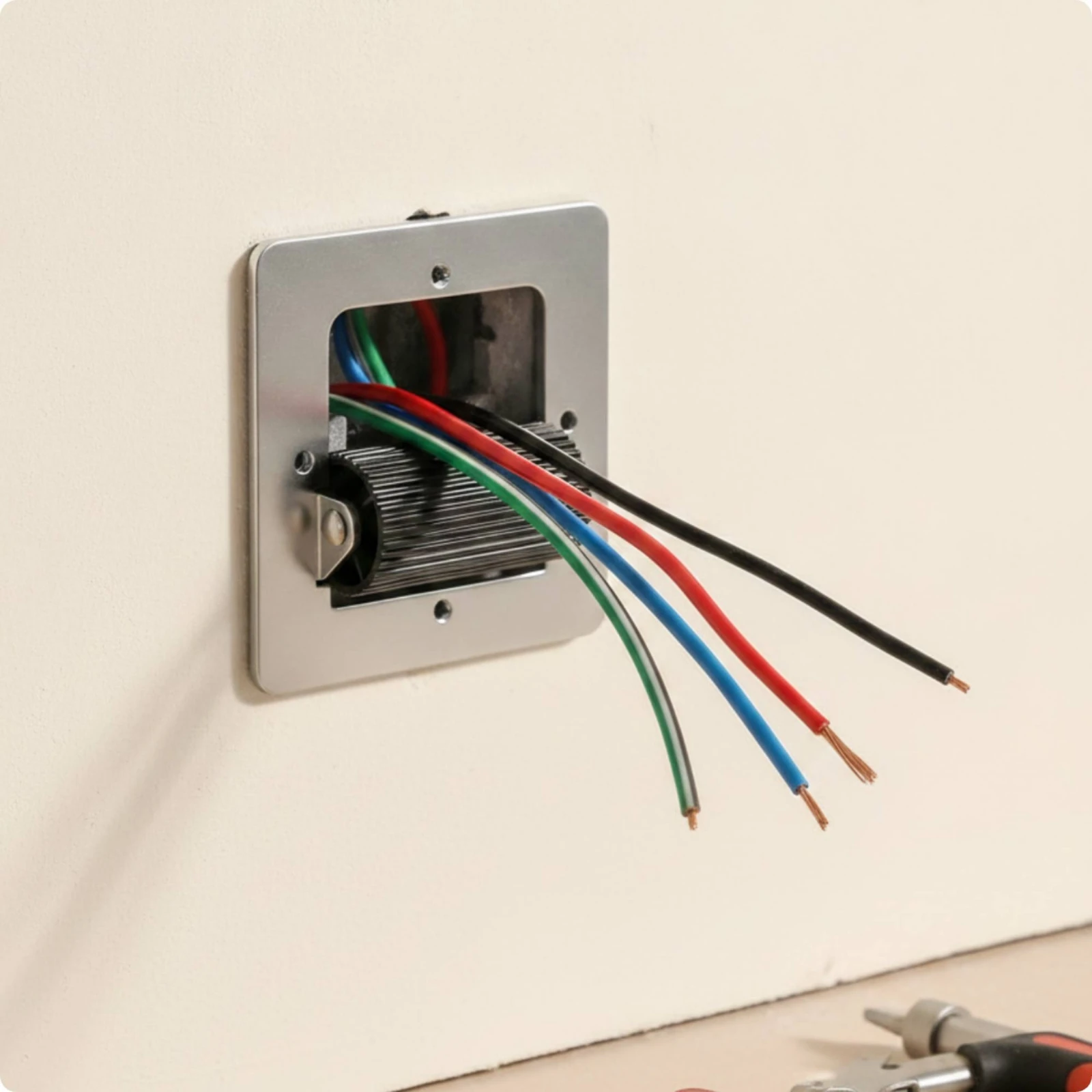Wall Box Wire Guide Snag-Resistant Wire Pulling Aid with Roller Efficient Smooth for Electricians