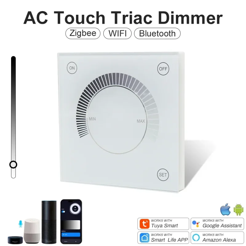 Tuya Wifi Zigbee Triac Controller LED Dimmer Controller AC 110V 220V LED Light Switch Works with Alexa Google Assitant SmartLife