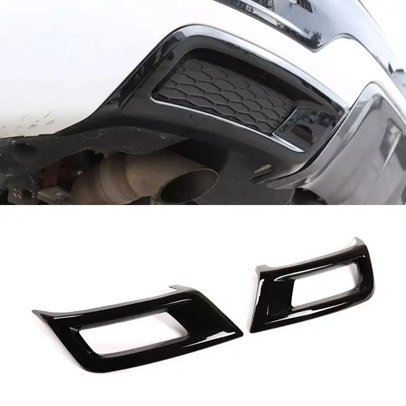 

Глянцевый черный 2 шт. ABS задний бампер автомобиля, боковая накладка на выхлопную трубу для Land Rover Discovery Sport 2020 2021 2022