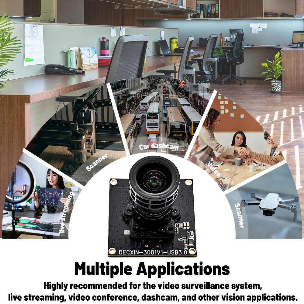 2.3MP 120FPS Global Shutter USB 3.0 Camera Module AR0234 1/2.6